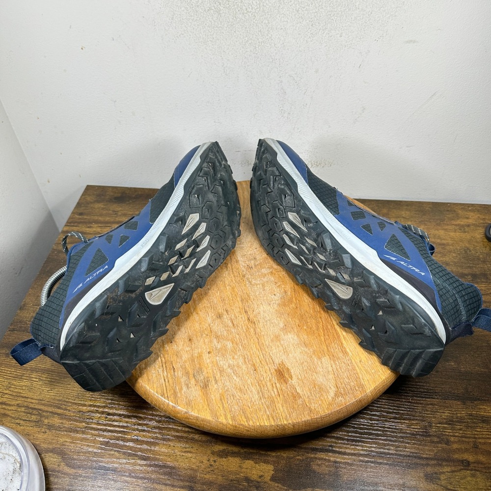 Altra Lone Peak 8 Black Blue Trail Running Shoes Mens Size 11.5 ALOA85NC401 - Picture 8 of 10